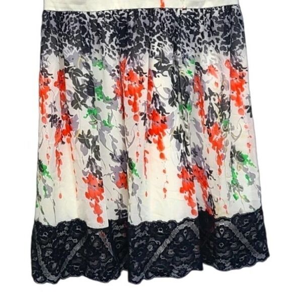 Betsey Johnson Dress Size 6 Multicolor Lace Trim Sleeveless - Picture 4 of 7